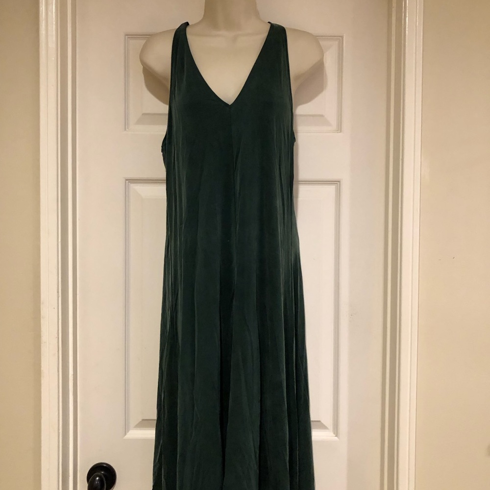 Anthropologie Dolan midi emerald green dress